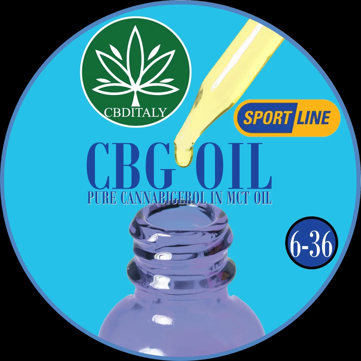 CBG 36%, MCT-öljy, THC-vapaa, SPORTLINE