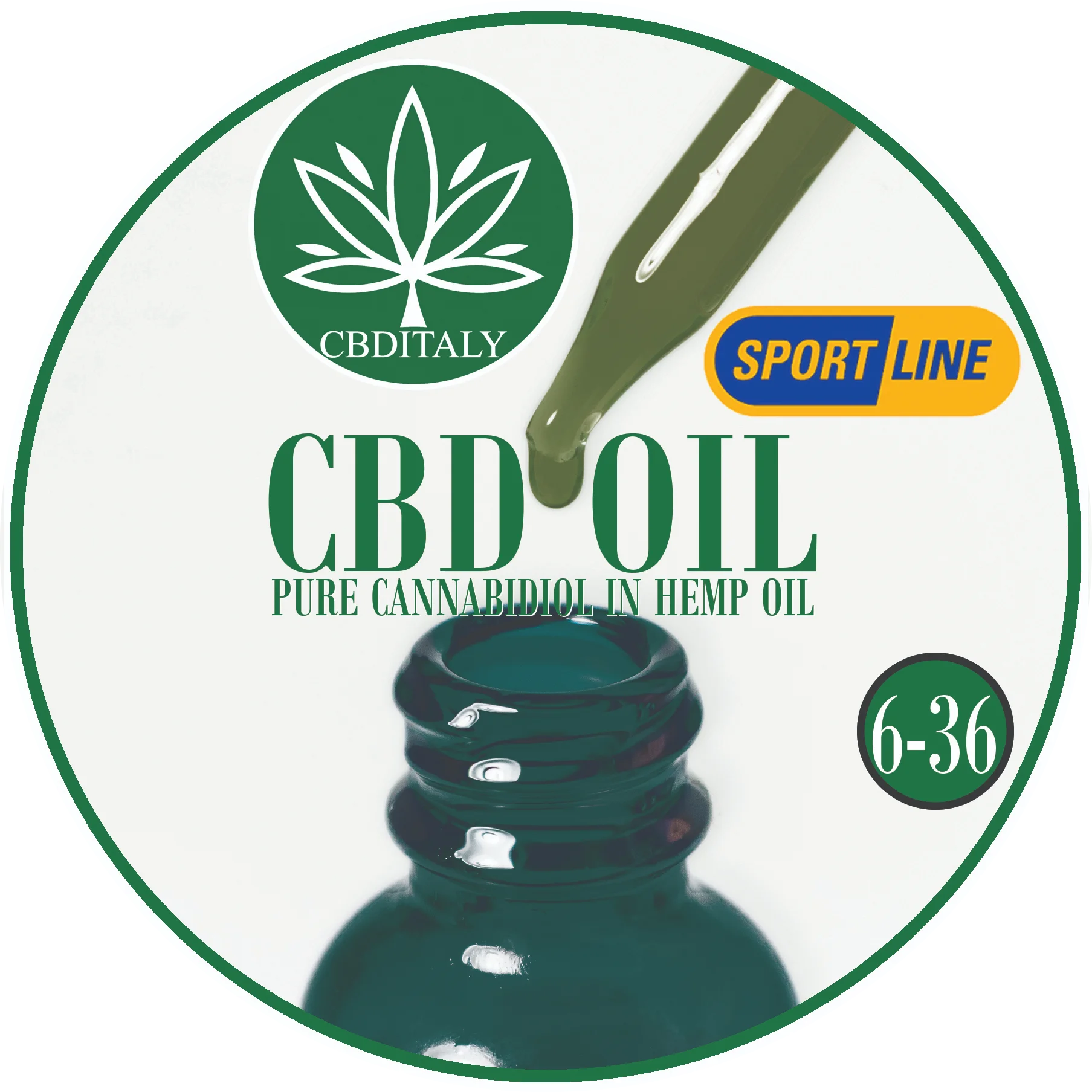 CBD Hampuöljy 12% SPORTLINE